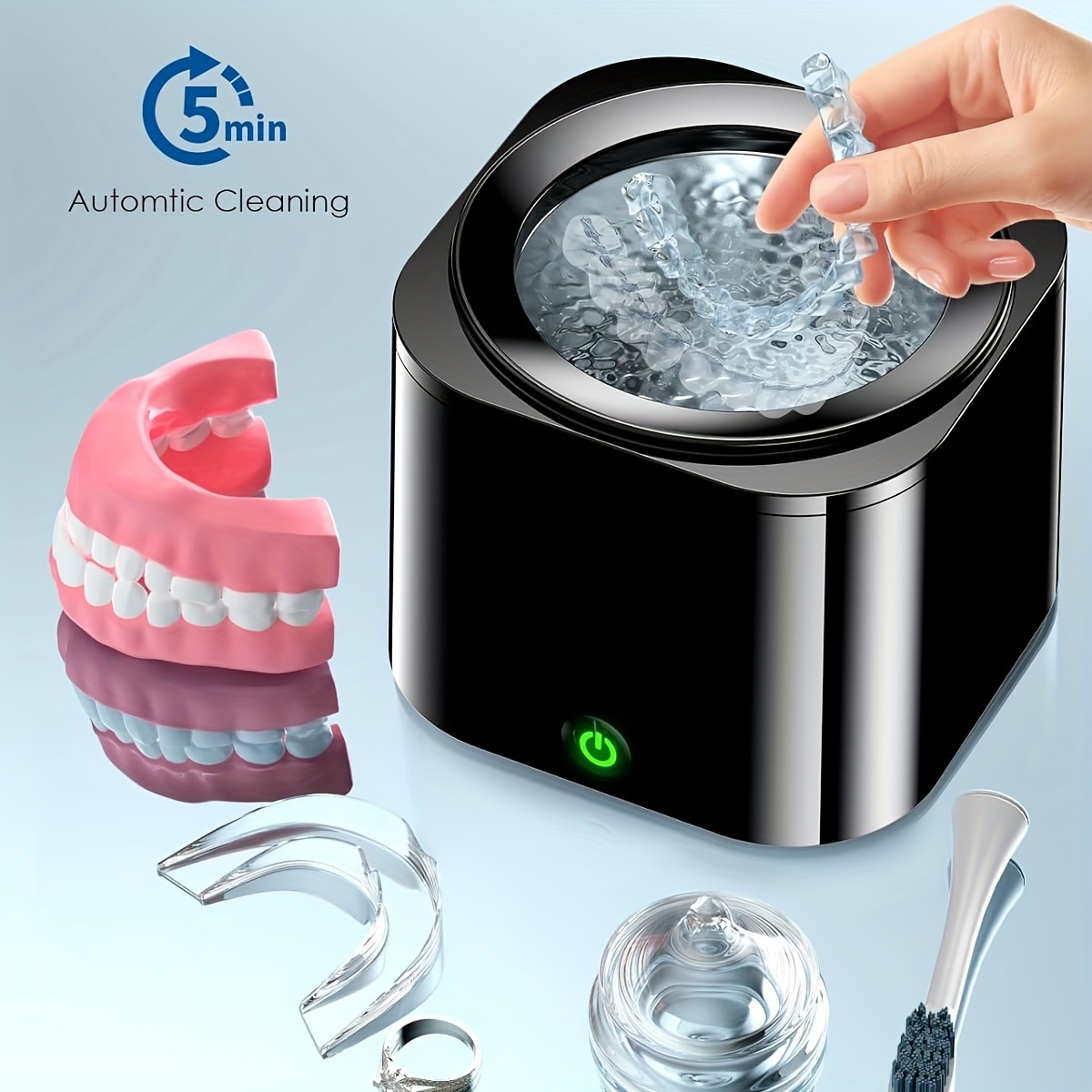 Ultrasonic Denture & Dental Appliance Cleaner