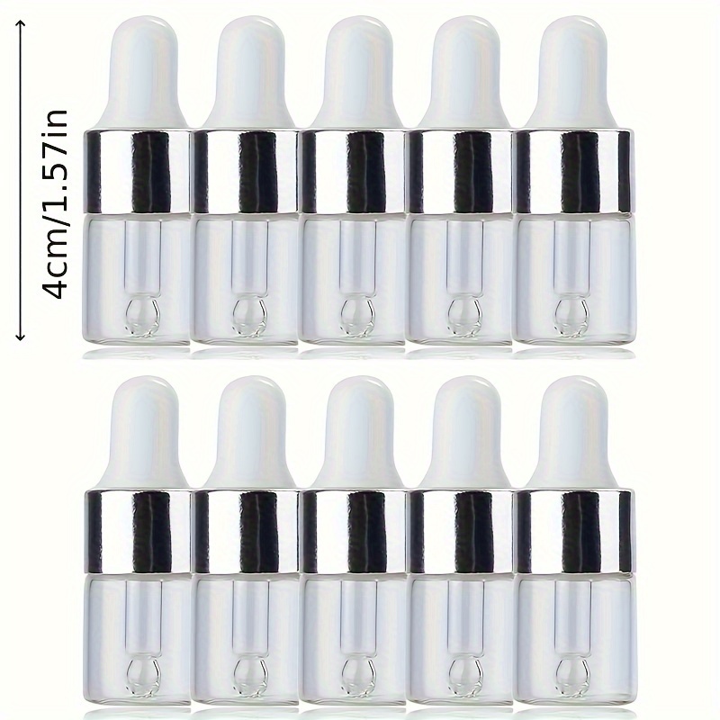 PLAFOPE 8Pcs empty essential oil bottle essential oil dropper bottle  dropper bottle 1 oz small perfume container mini pipettes essential oil  bottles