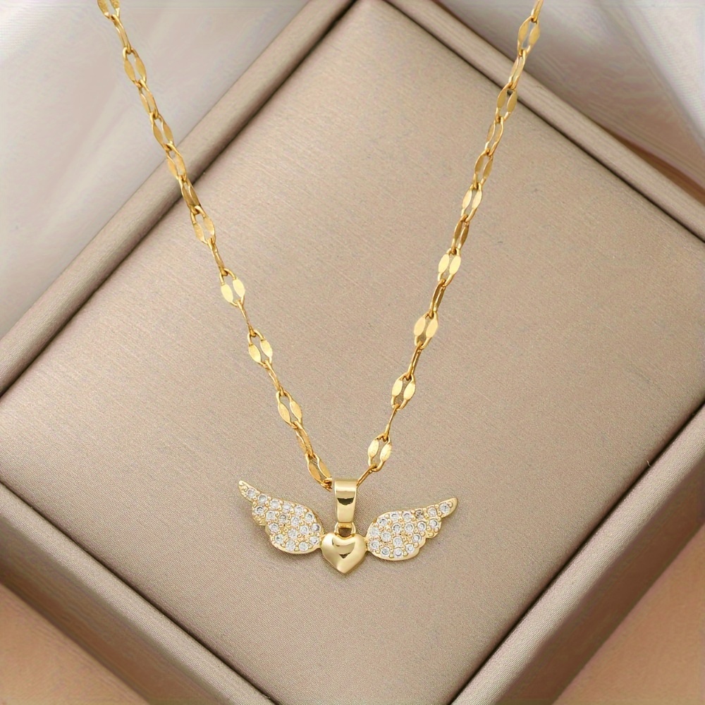 

Love Angel Wings Pendant Necklace For Men, Exquisite Banquet Gift