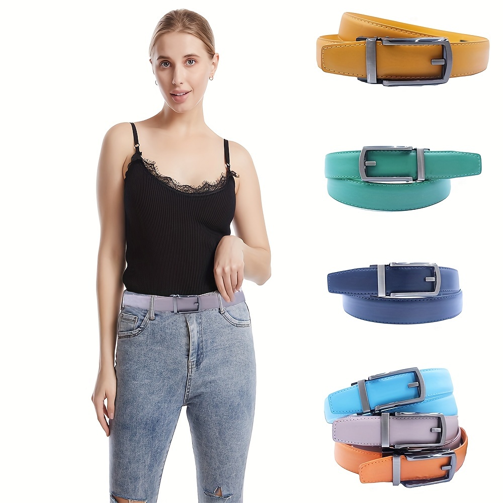 Simple Pin Buckle Belt Trendy Candy Color Waistband Classic - Temu New ...