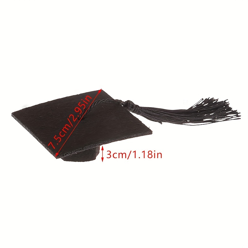 4pcs Graduation Caps Wine Toppers Mini Doctoral Hat with Tassels Wine  Bottle