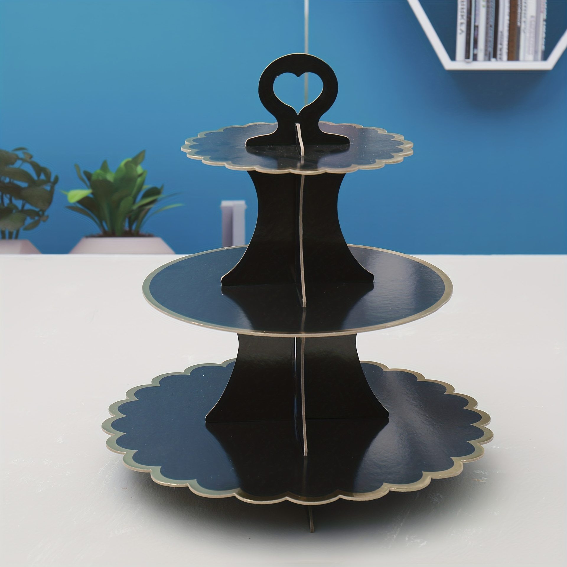 3-Layer Cupcake Stand Disposable Cake Shelf Display Rack