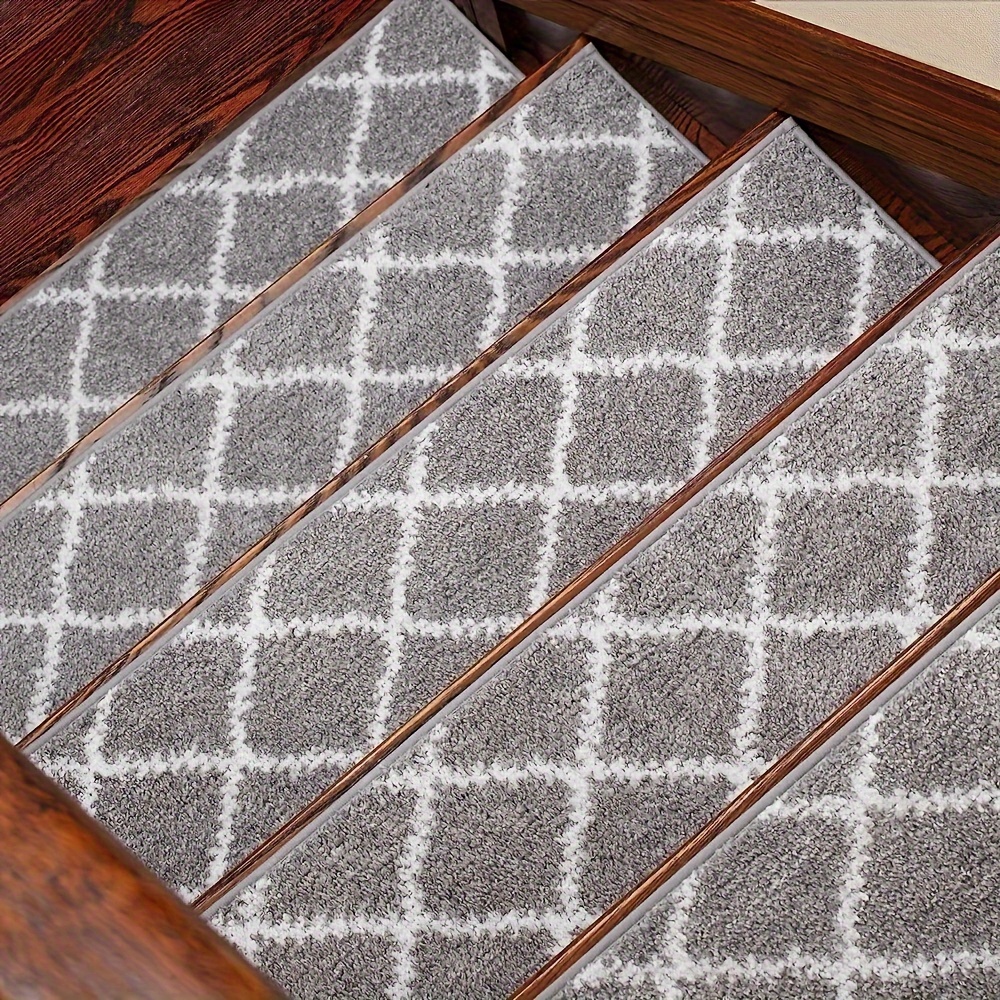 Stair Treads, Non-slip Rubber Stair Mats Or Carpet Treads, Indoor And  Outdoor Noise Reduction Stair Treads, Self-adhesive Stair Mat Embossed  Non-slip Step Mat - Temu Germany