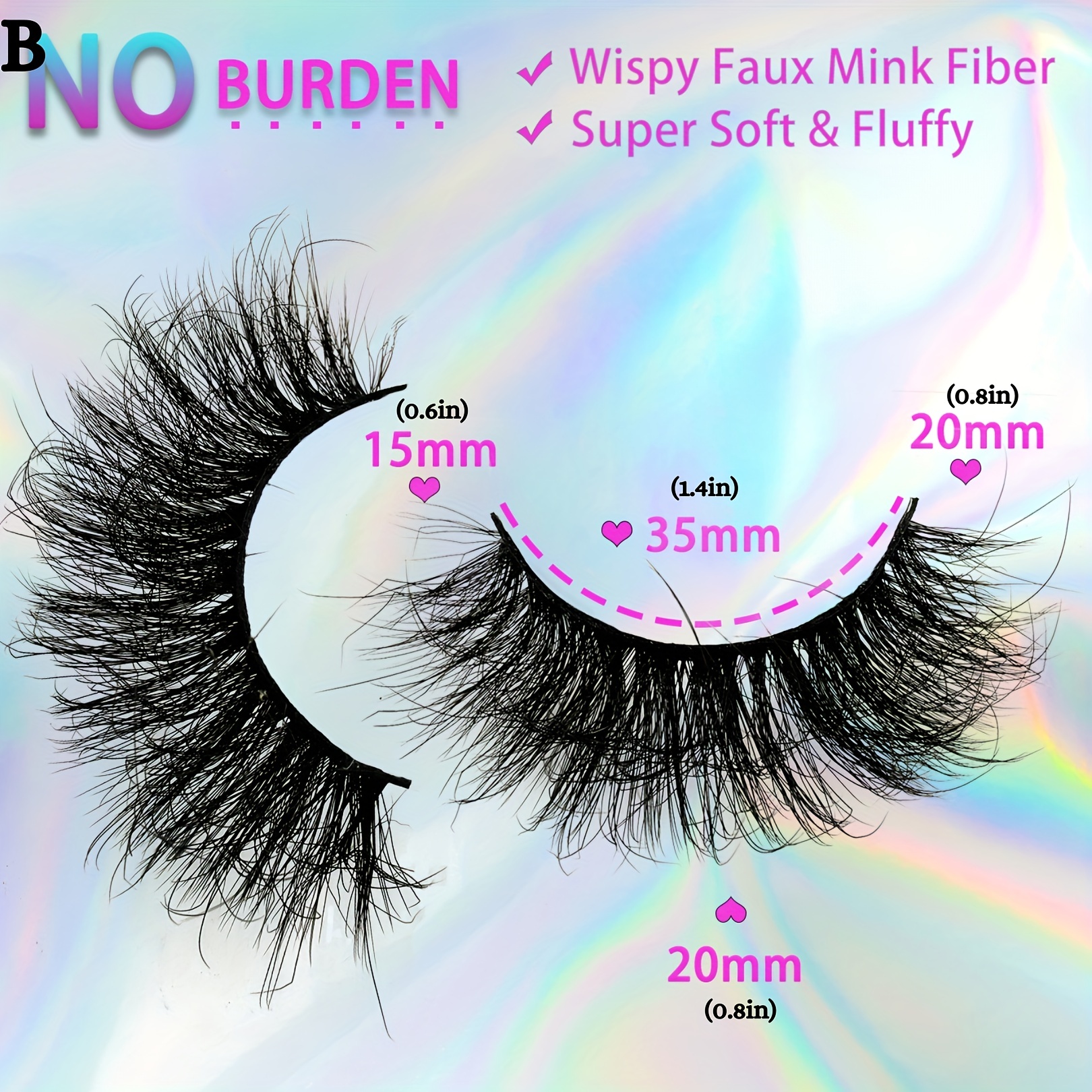 4 Pairs Fluffy False Eyelashes Curling Cat Eye Sexy Messy Lashes
