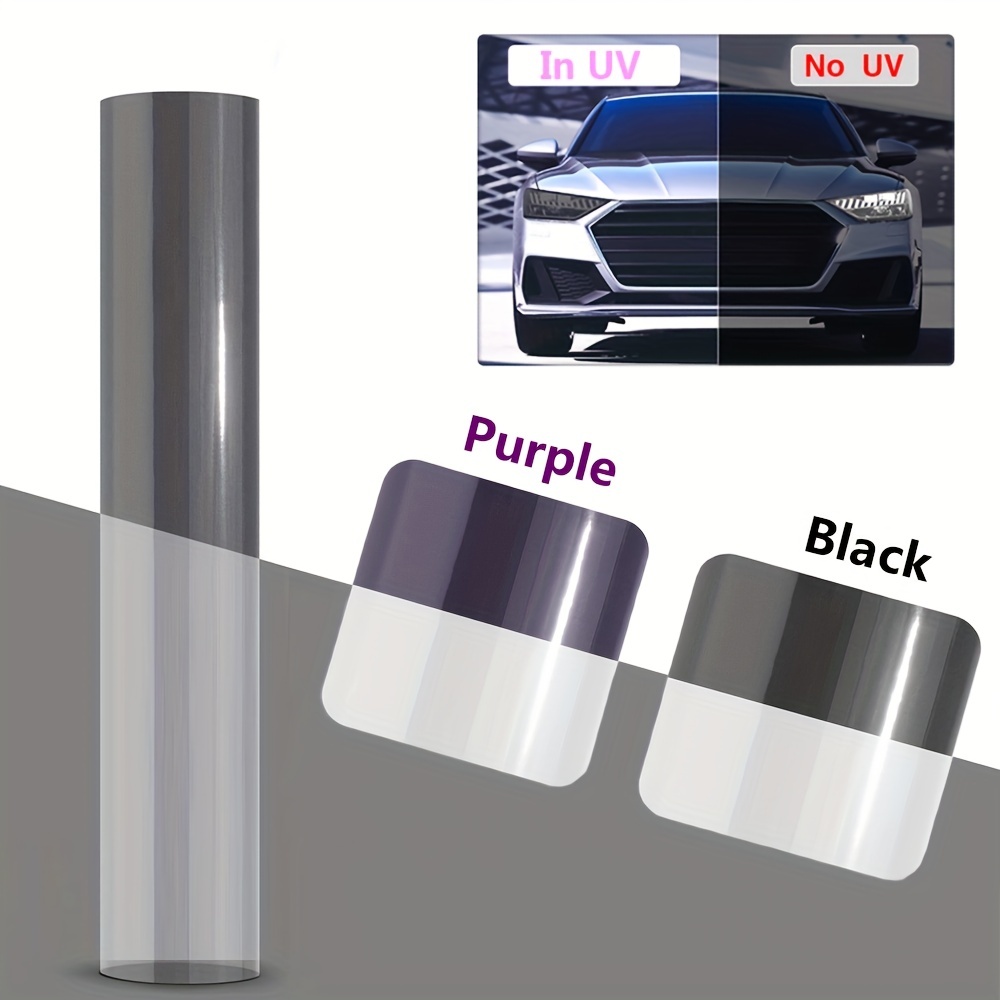 30CM * 100CM TPU Photochrome Lampenfolie Autoscheinwerfer Rücklicht  Nebelscheinwerfer Farbwechselfolie UV-Schutzfolie Selbstheilende  Anti-Kratz-Folie