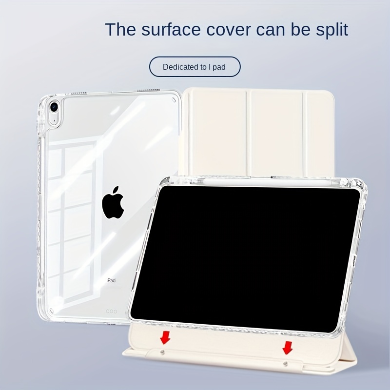 Coque iPad 10e génération 2022, coque arrière translucide en PC rigide avec  support mince pour iPad 10e génération 10.9