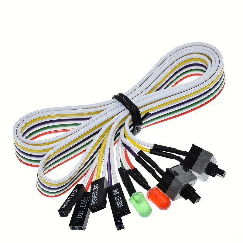 Lot Power Button Switch Cable For Pc Reset Computer Power - Temu
