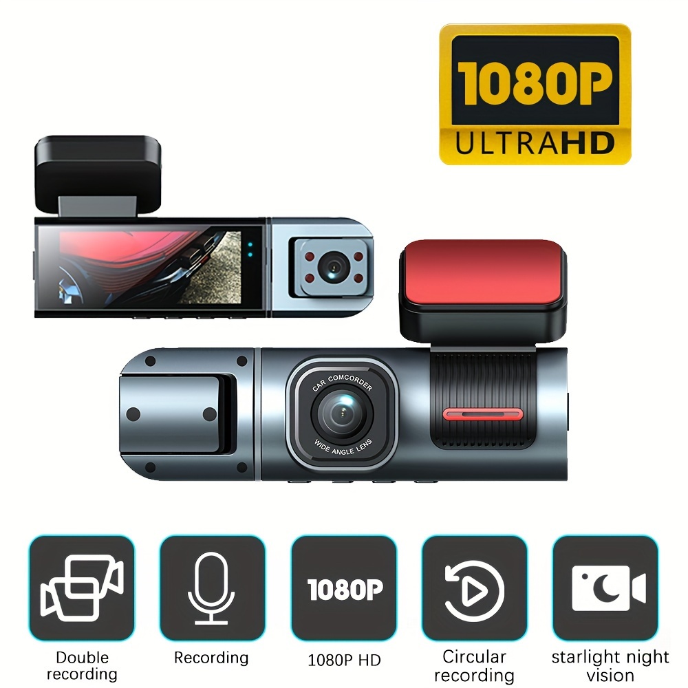 Car Dvr Wide angle 3 Recording High definition Night Vision - Temu