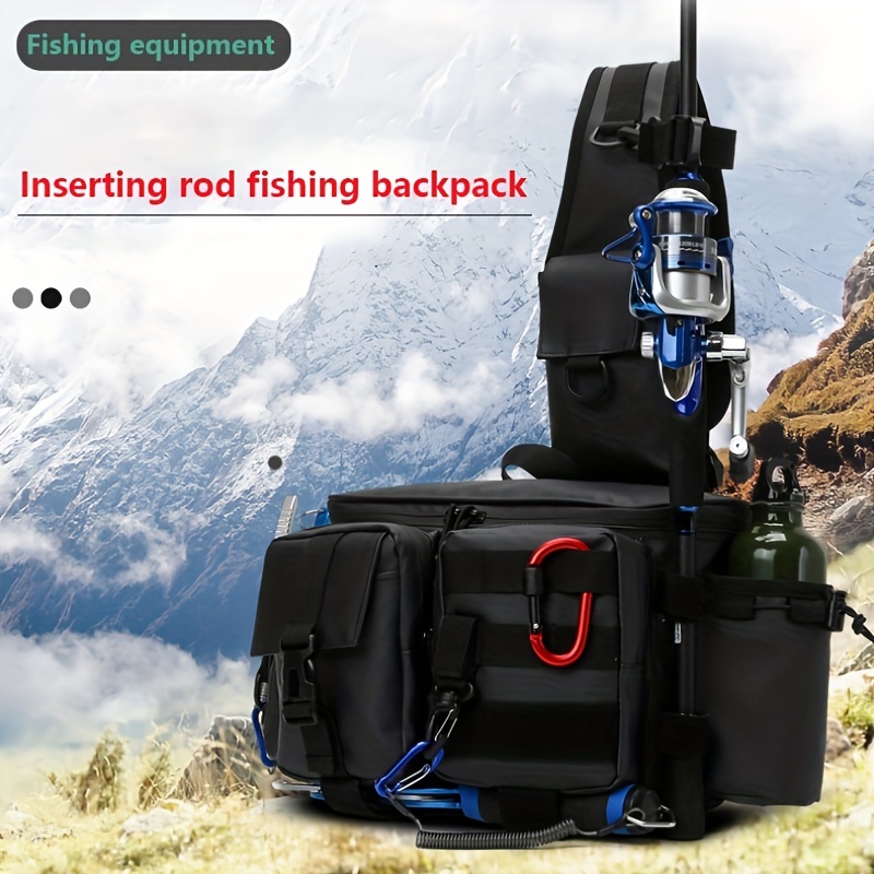 The Ultimate Outdoor Fishing Bag: Tackle Box & Rod Holder in One Portable  Sling Pack