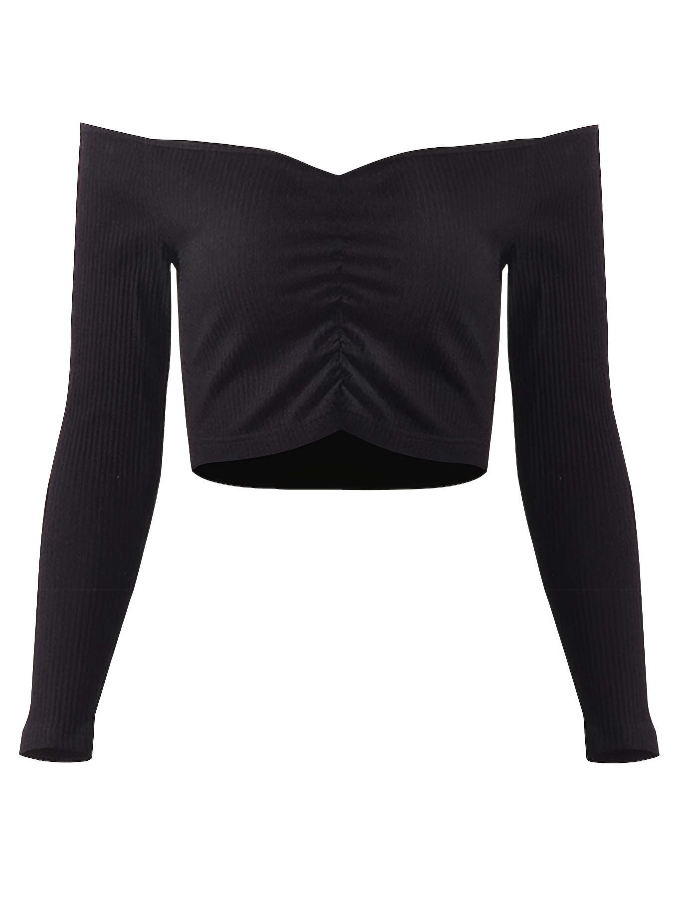 HUHOT Womens Basic Long Sleeve Off-Shoulder Short Cami Crop Tank Top Medium  Black : : Clothing & Accessories