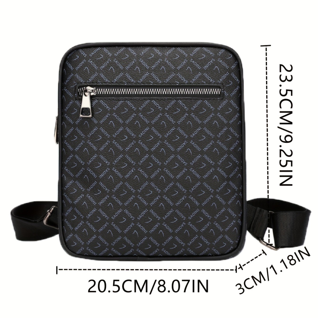 Multifunctional Pattern Small Crossbody Bag For Men Shoulder Bag