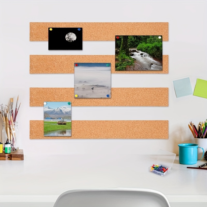 Cork Board Strips Self Adhesive Small Cork Board Wall Desk - Temu