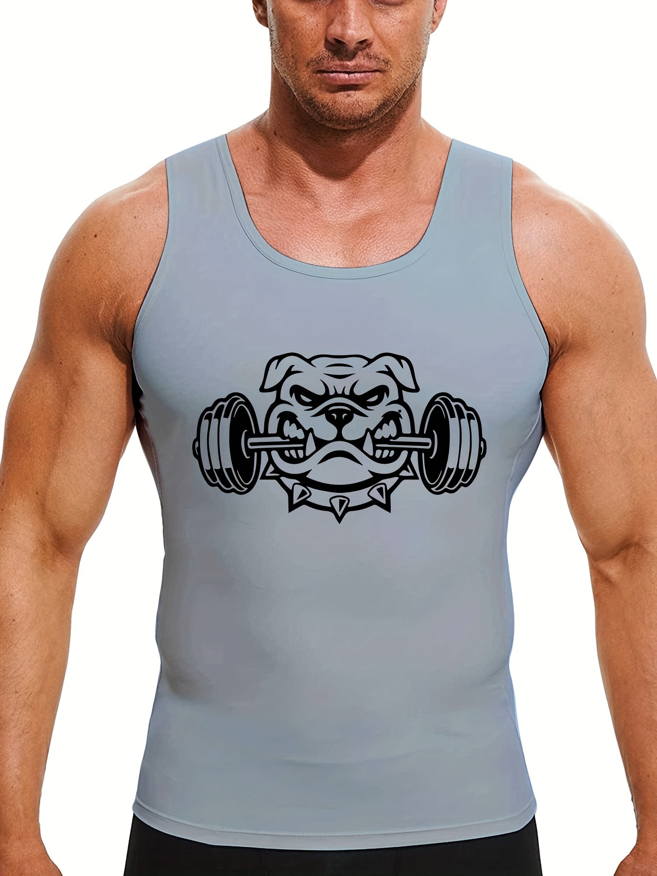 Men's Gym Workout Printed ANIMAL Tank Top VEST Fitness