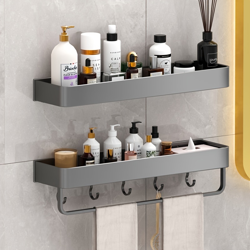 1pc No-drill Bathroom Shelf Organizer For Toilet/ Washstand