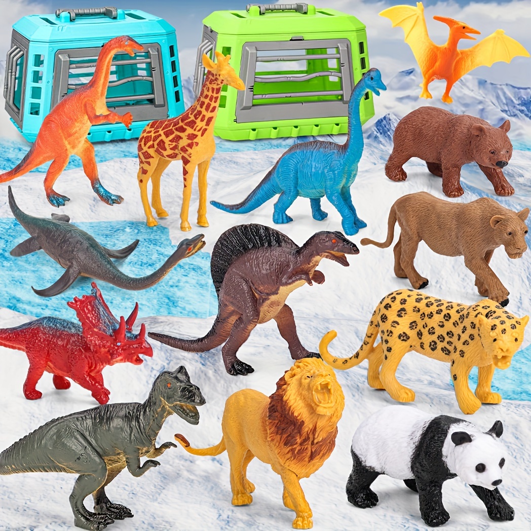 Miniature Mart Pack Of 12 Mini Animal Figures Toy, Realistic Small Jungle  Zoo Animal Figurines Toy Set, Festival , Compilation Prize Or Birthday Gift  Party Favor School Project for Kids Children Toddlers