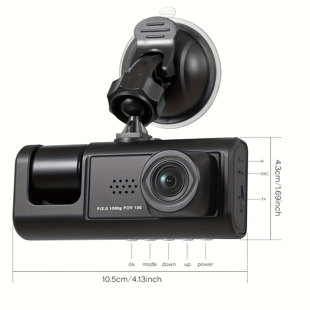 Caméra De Tableau De Bord De Voiture De 2 Pouces HD Vision - Temu