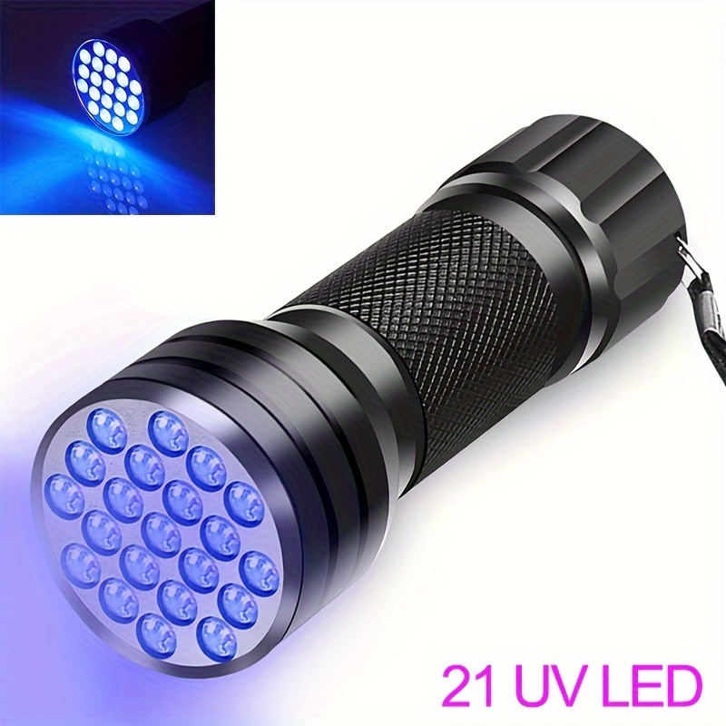 uv flashlight 21 led uv light 395nm led uv flashlights ultraviolet black light lamp details 2