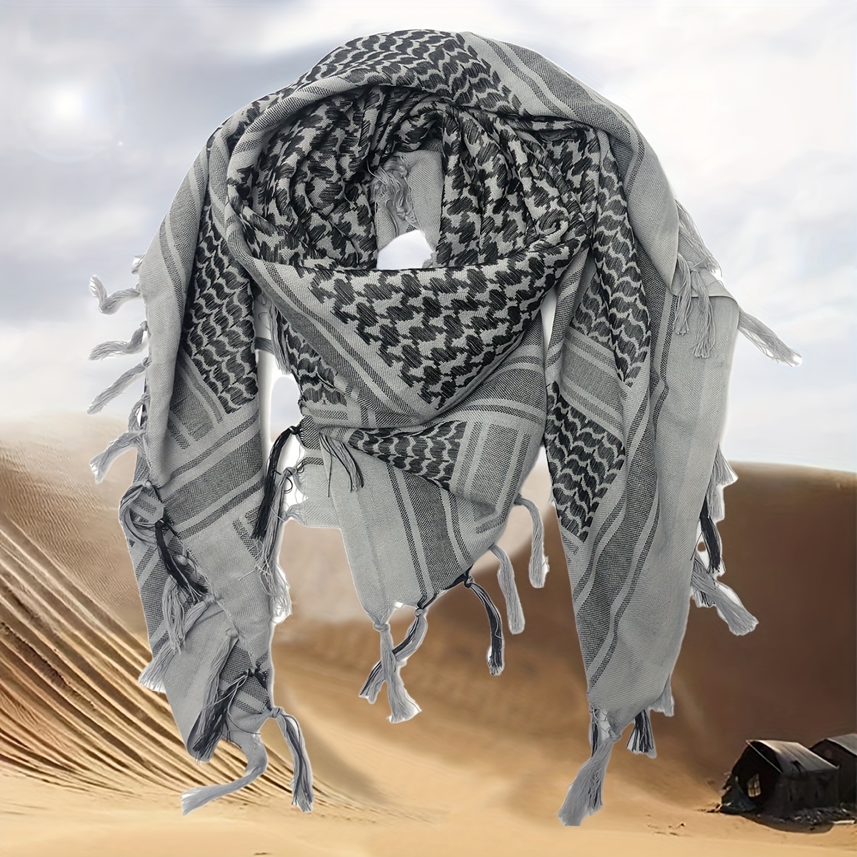 Latest Women Men Unisex Arab Shemagh Keffiyeh Palestine Scarf Shawl Wrap  Scarves 