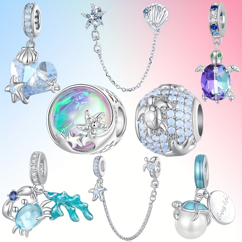 Unique Cute Antique Silvery Jellyfish Design Alloy Loose - Temu