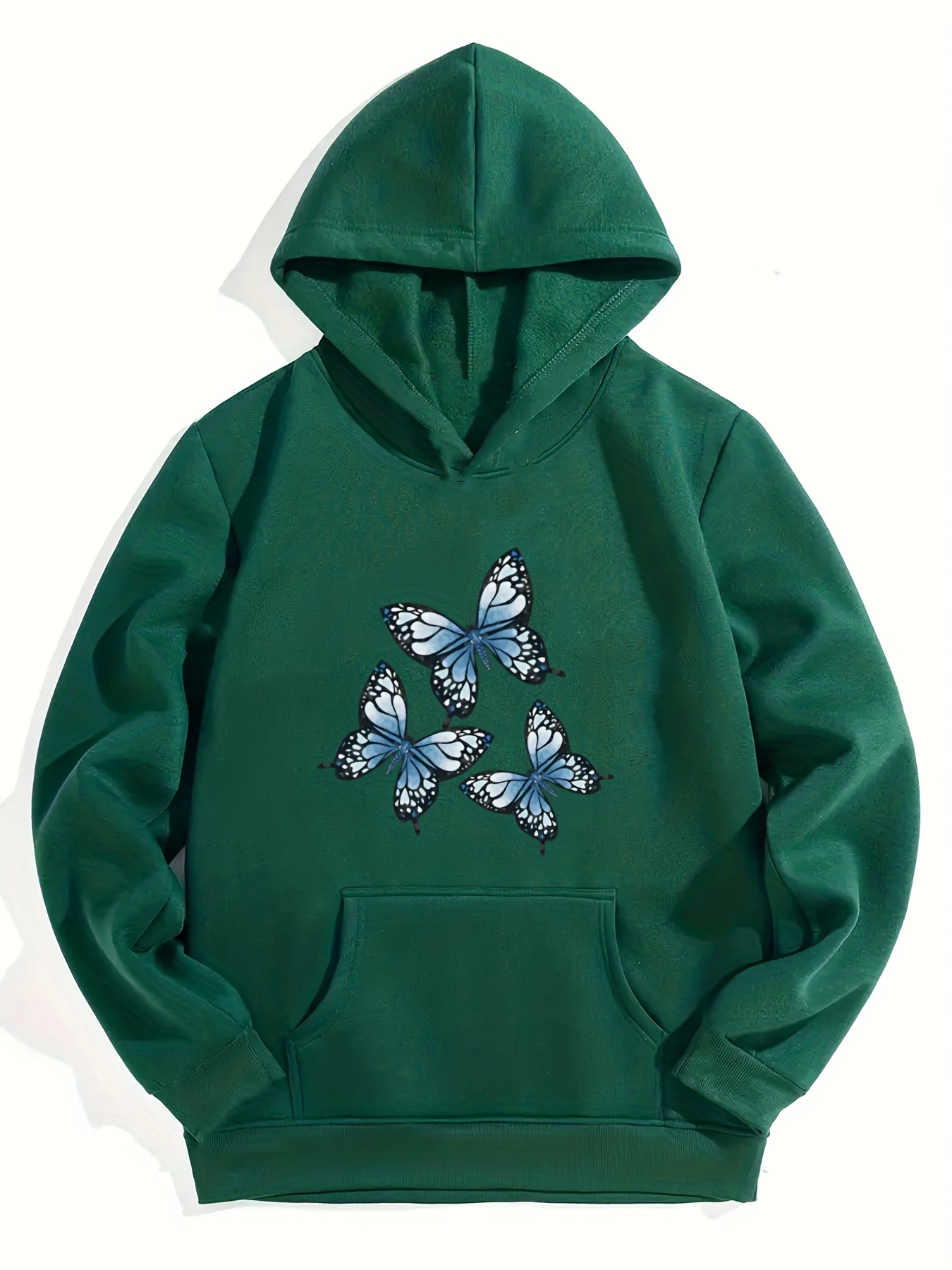 Green butterfly online hoodie