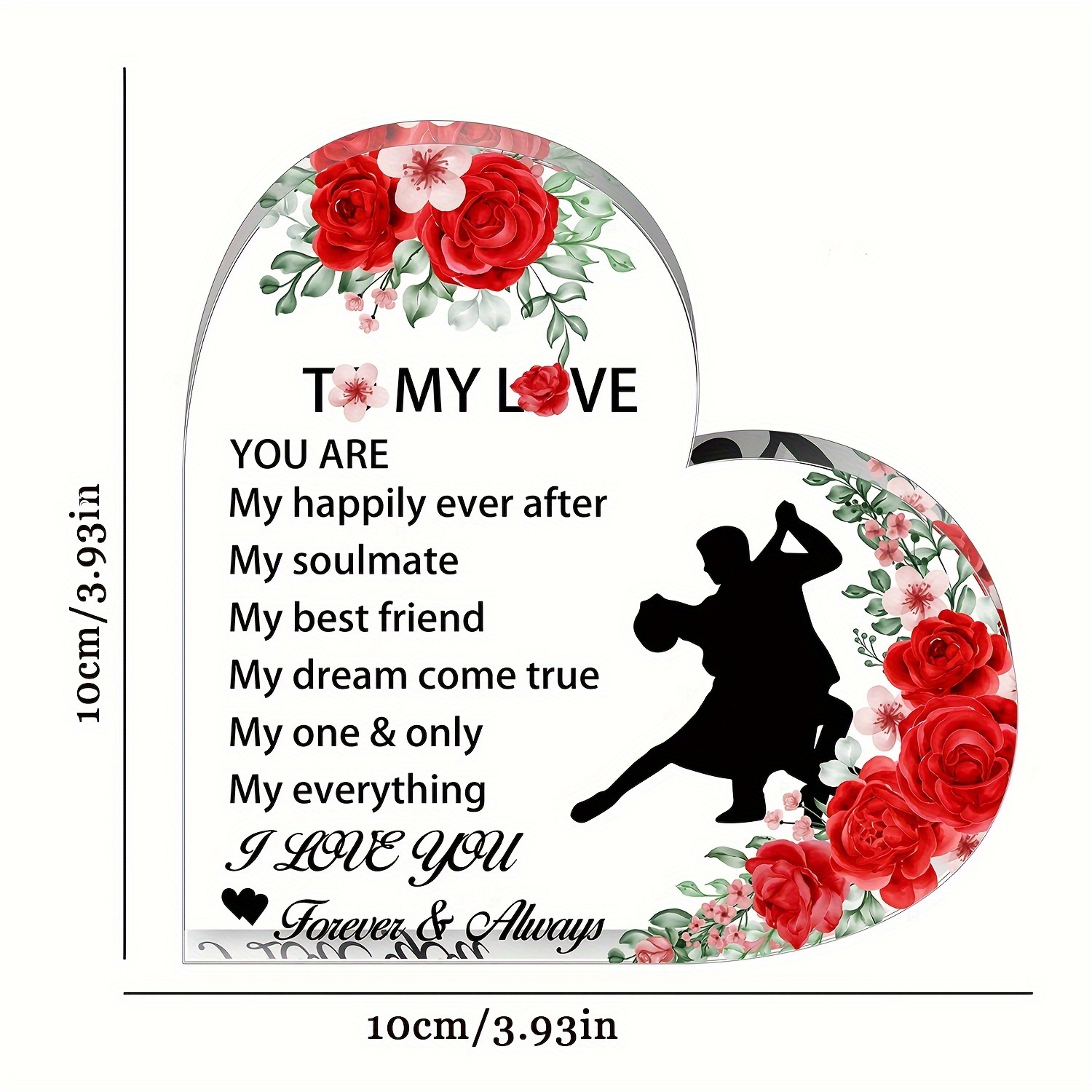 Happily Ever After Acrylic Heart Wedding Gift Wedding - Temu