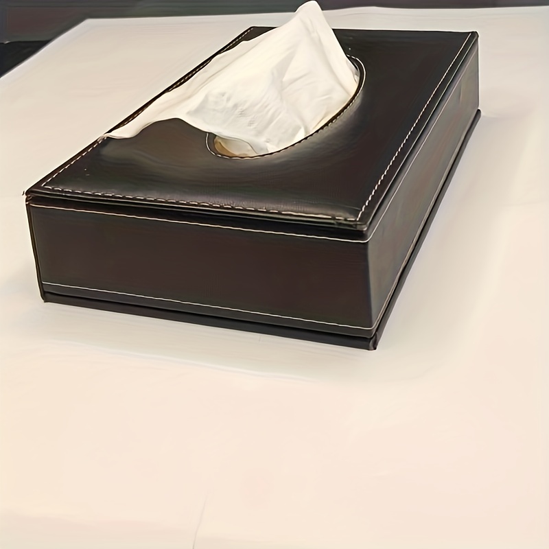 Leather Tissue Box Napkin Holder Car Drawer Box Home Living Room