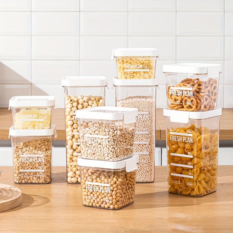 Bpa-free Food Storage Container With Easy Lock Lid For Cereal, Dry Food,  Pasta, Grains, Rice, Oatmeal, Pet Food - Sealed Tank For Kitchen Supplies -  Temu