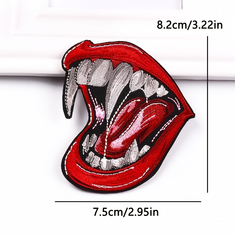 2pcs Horror Mouth/eyes Patch Ferro Ricami Patch - Temu Italy