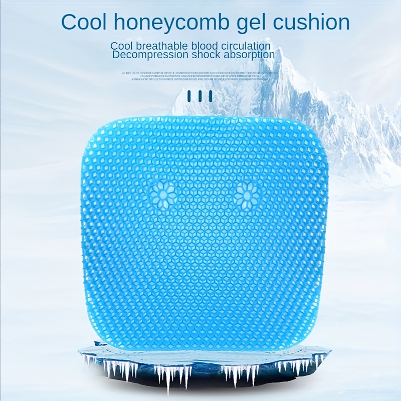 Decompress Gel Seat Cushion Breathable Honeycomb Design For - Temu