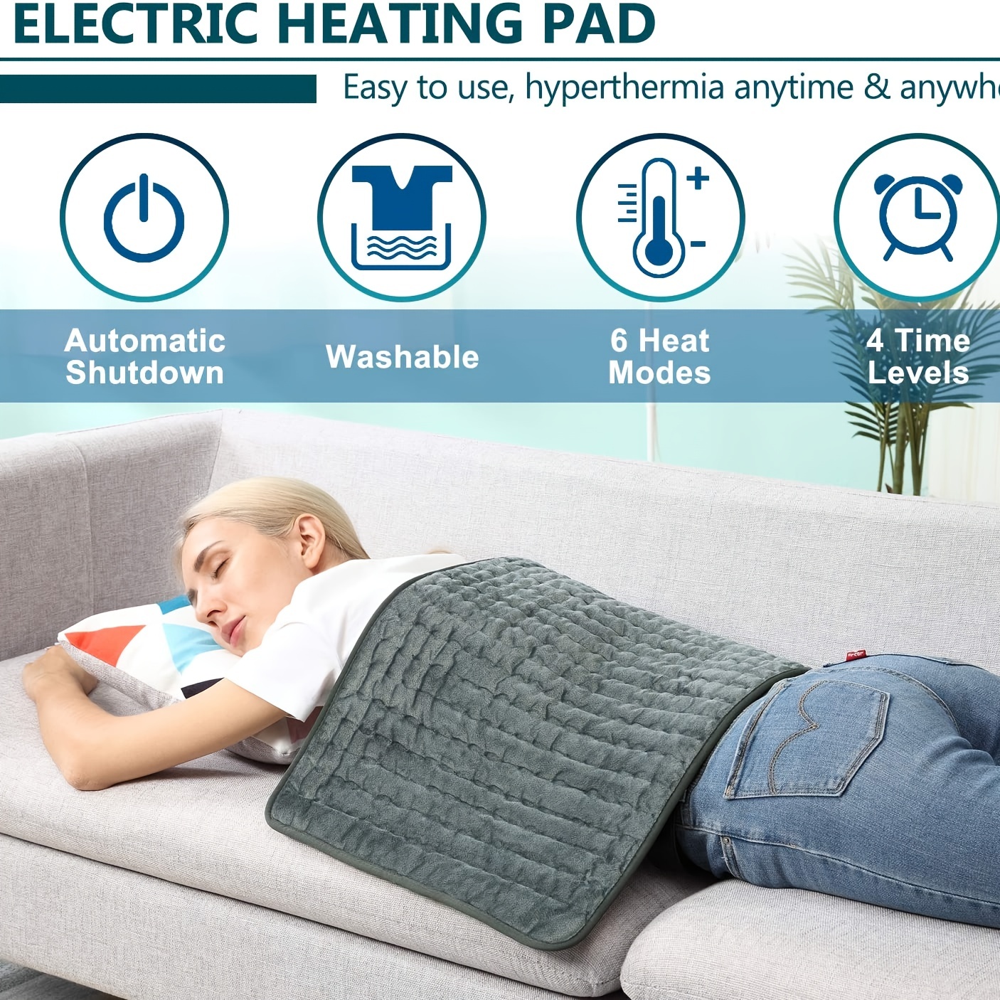 Heated Mat Multifunctional Electric Heating Pad Physiotherapy Electric  Blanket 3 Gears Timing 10 Gears Temperature Control - AliExpress
