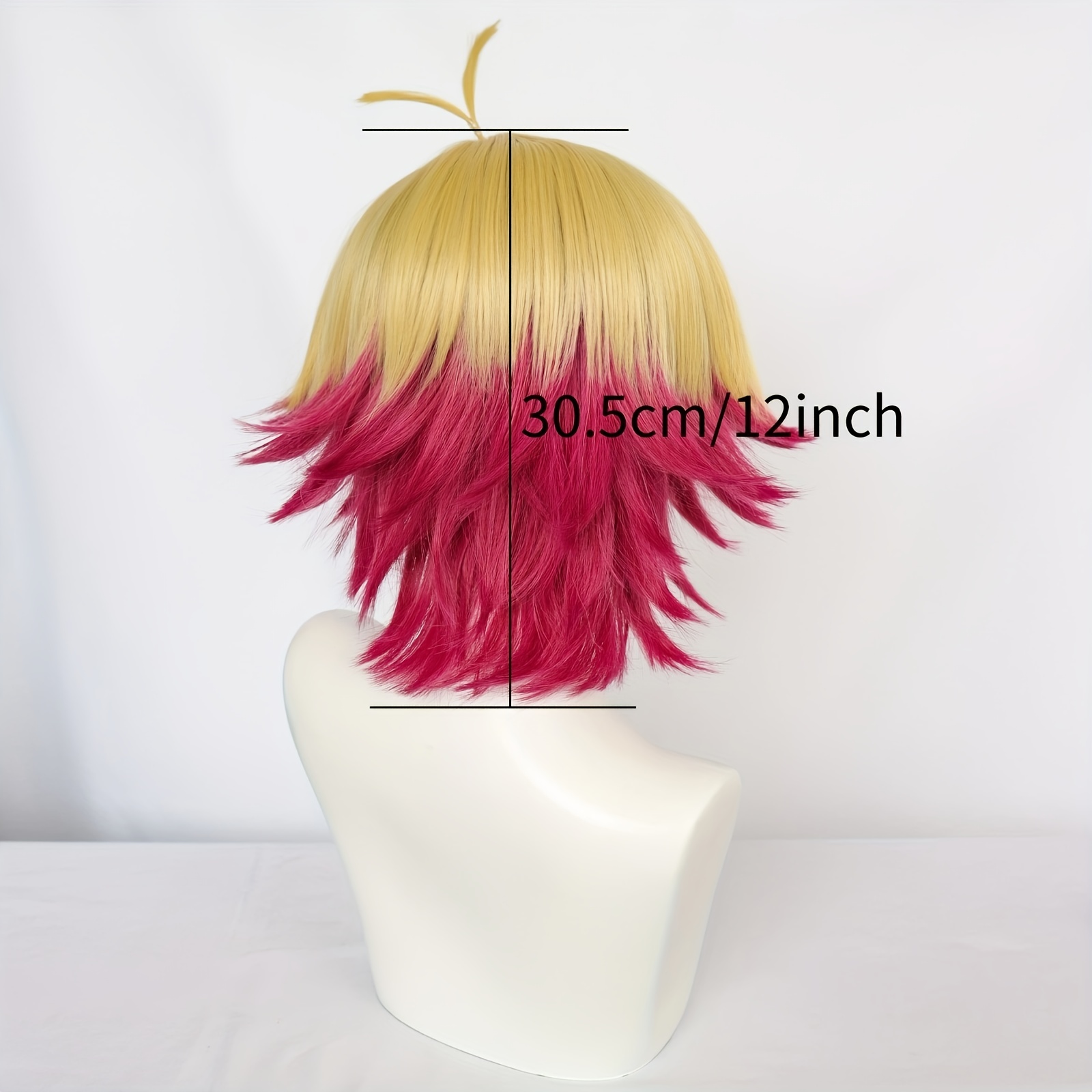 Synthetic Heat Resistant Fiber Hair Short Spiky Wig Bangs Temu