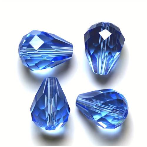 water teardrop crystal glass loose beads 7x5mm 11x8mm