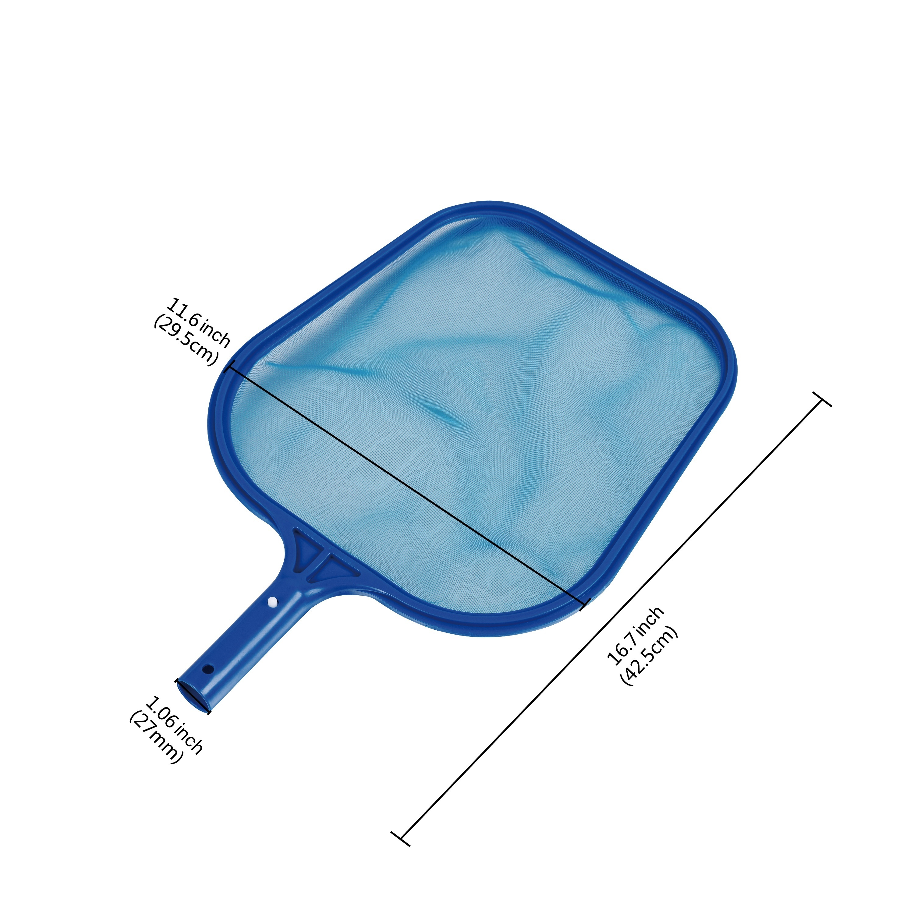 1pc, Standart Yaprak Skimmer (PE Ağı), Profesyonel Temizlik Havuzu Tırmıkları / İnce Mesh Yaprak Skimmer Rake Net Bahçe Dış Mekan Havuzu Temizlik Malzemeleri için Kalıntıları Kaldırma