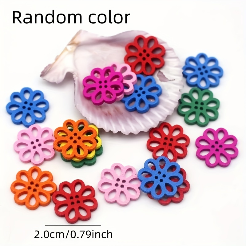 Buttons Vintage Cartoon Daisy Buttons 4 Holes Sewing - Temu