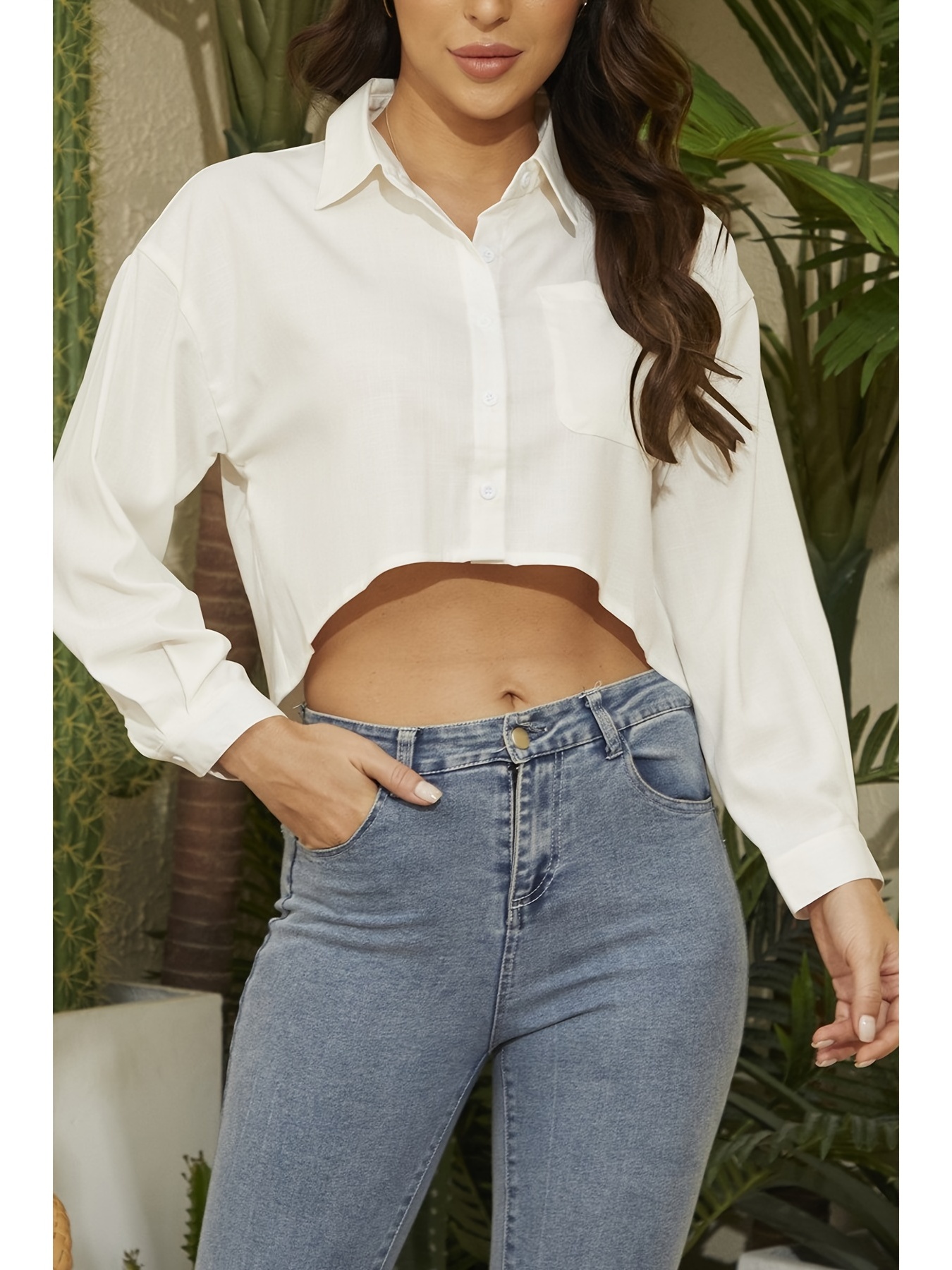 Long Sleeve Fall Crop Tops for Womens Trendy Clothes Going Out