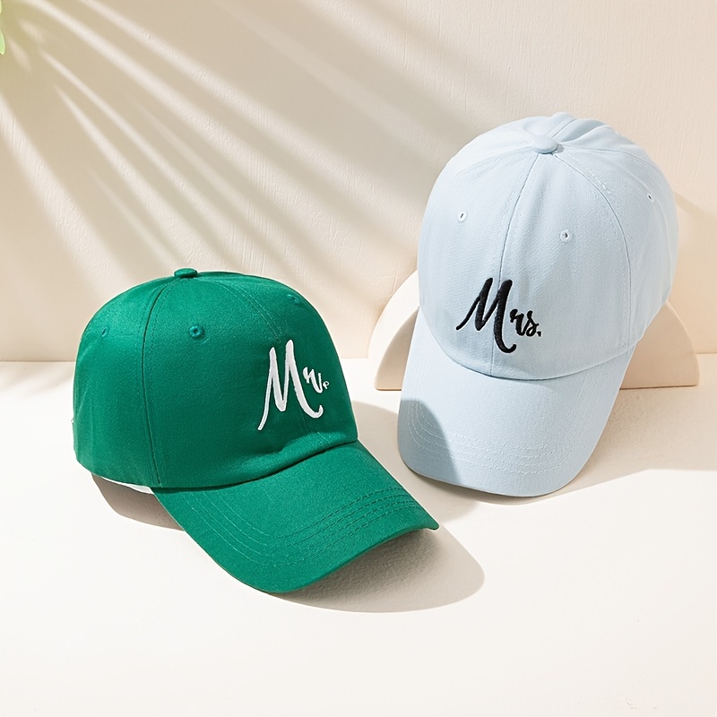 Mis. Baseball Solid Color Embroidery Cotton Sun Hat Man - Temu