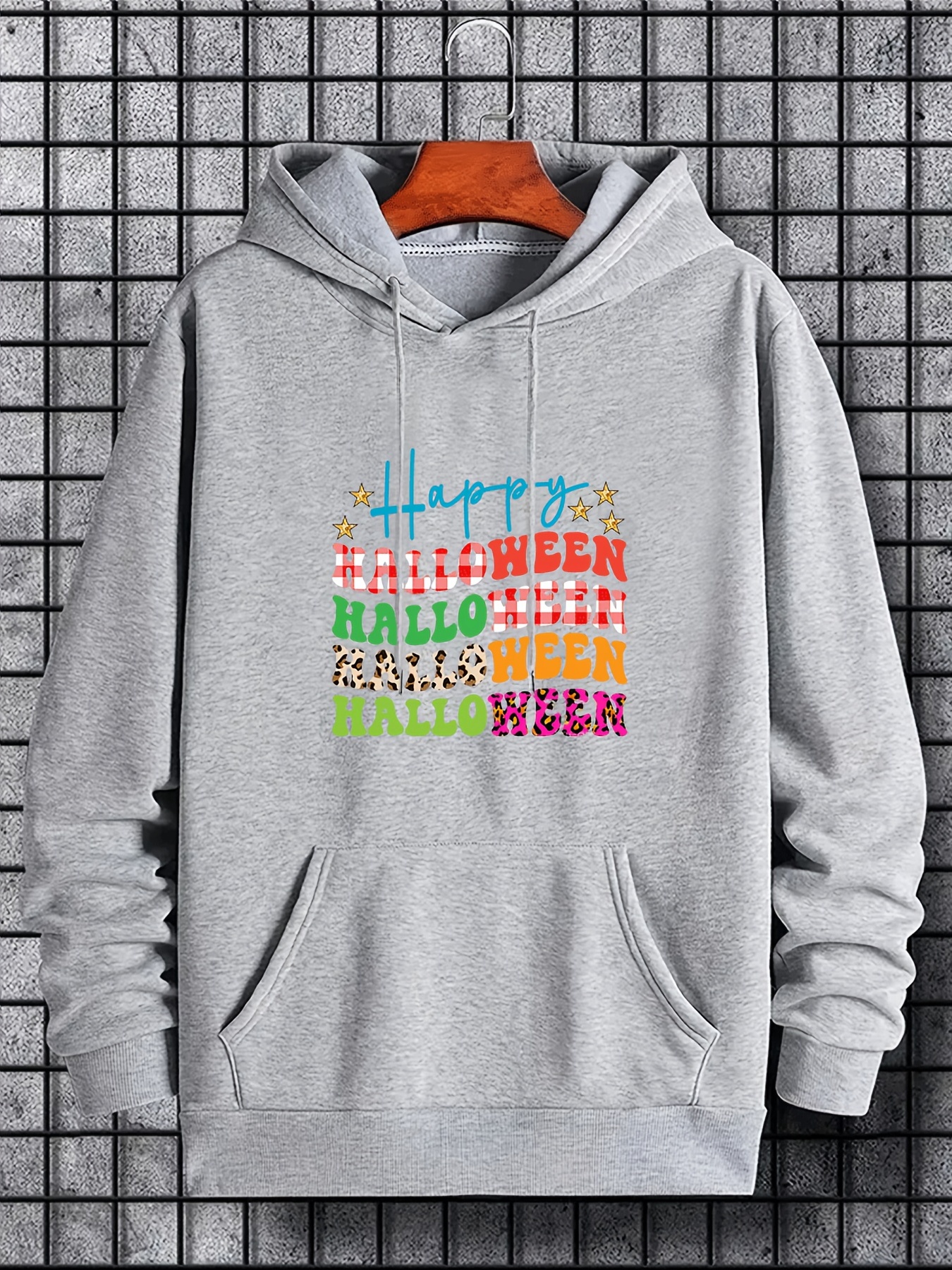 Happy Halloween Print Hoodies For Men Graphic Hoodie With Kangaroo Pocket  Comfy Loose Drawstring Trendy Hooded Pullover Mens Clothing For Autumn  Winter | Shop The Latest Trends | Temu