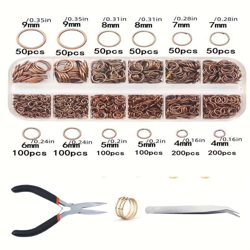 100pcs Open Jump Rings For Jewelry Making And Necklace Repair