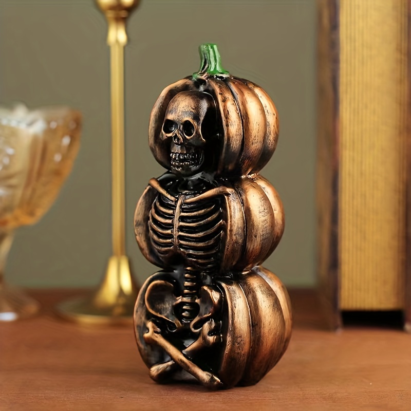 Pumpkin Skull Decor Ornament,home Living Room Bar Cafe Decor ...