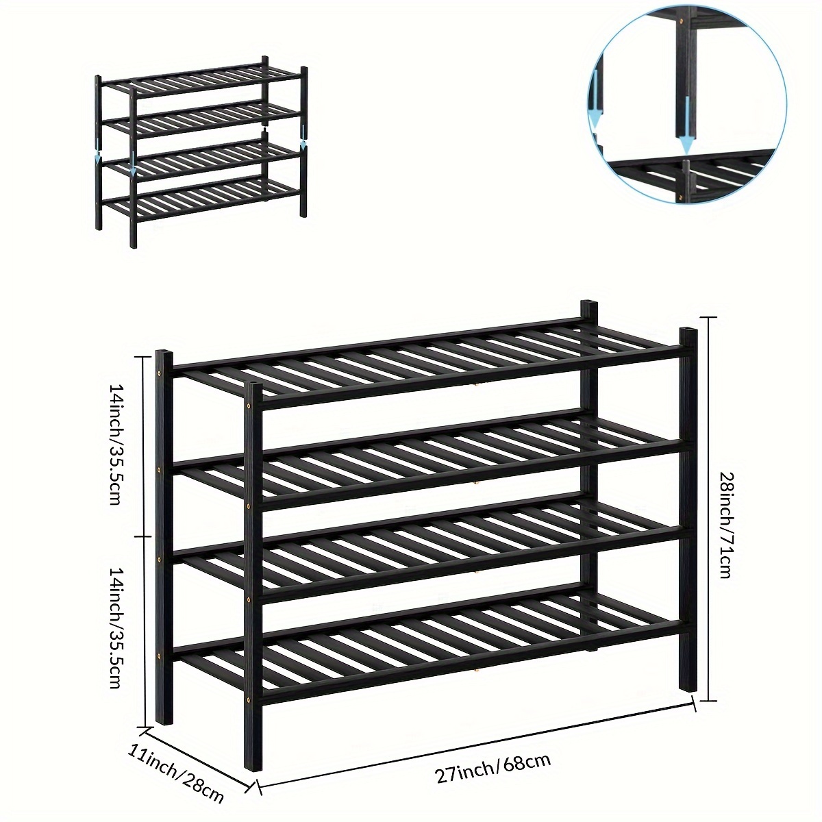 Open Shelving Convenient Long Lasting Freestanding Floor Standing