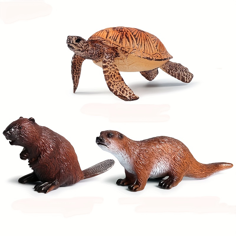 6 Pcs Forêt Animal Jouet En Plastique Ferme Animaux Figurines pour