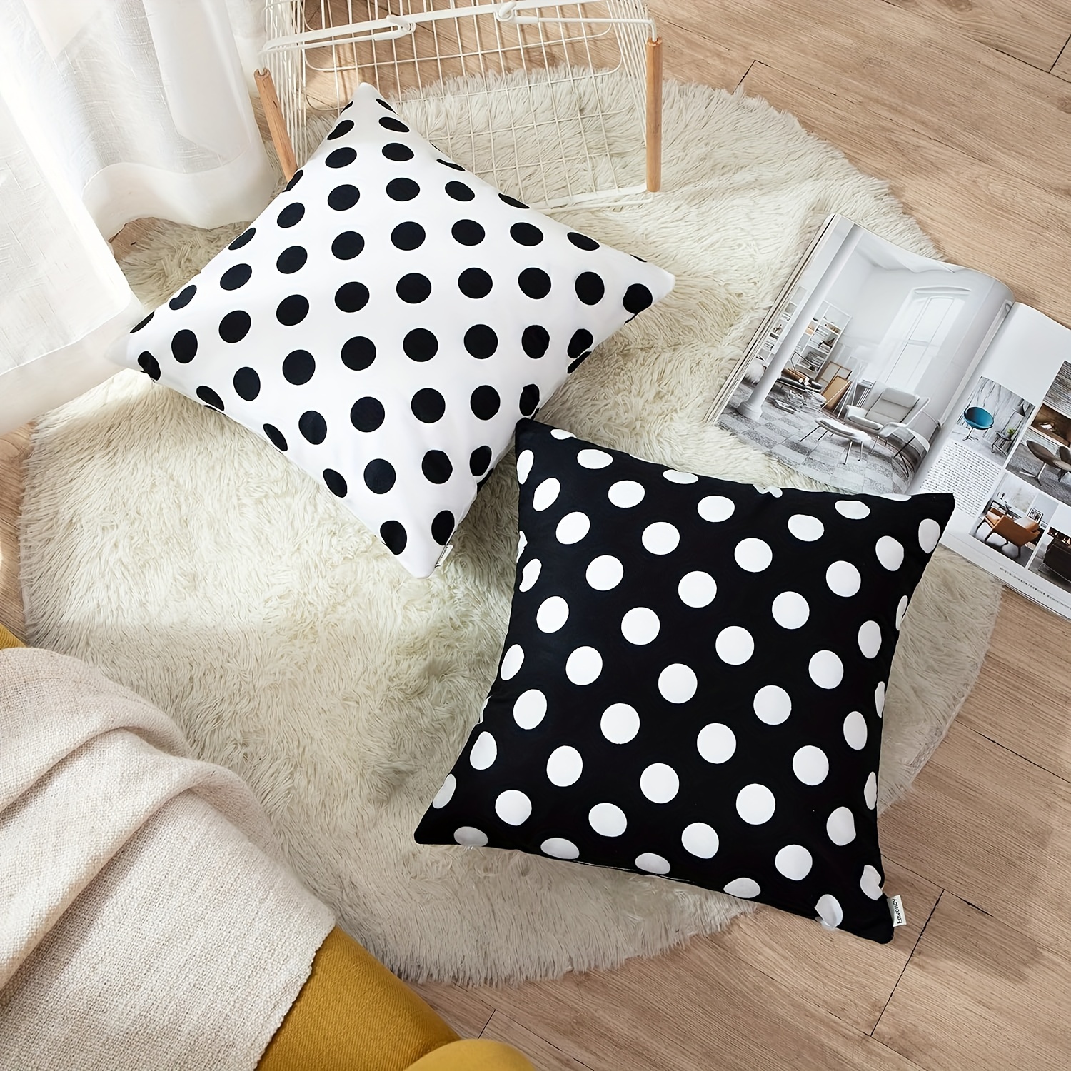 Throw Pillow Covers Polka Dot Spot Simple Structure Abstract - Temu