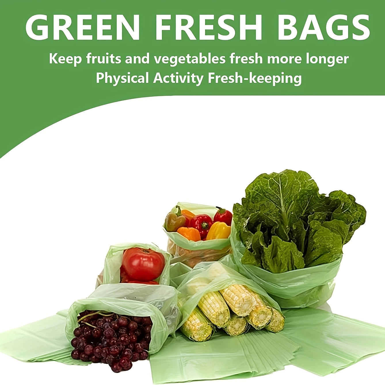 10pcs Fruit Packaging Bag Plastic Punched Fresh-keeping Bag With Colorful  Printed Self-sealing Strip