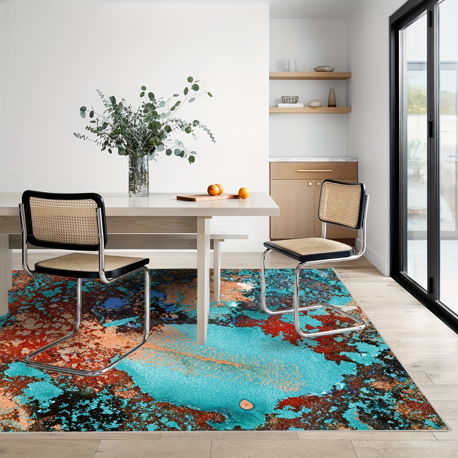 Retro Collection Area Rug, Modern Abstract Design Carpet Formed By Wet  Paints, Hallway Runners Non-slip Non-shedding Machine Washable Vintage  Accent Rug Floor Carpets For Kitchen Bathroom Office - Temu