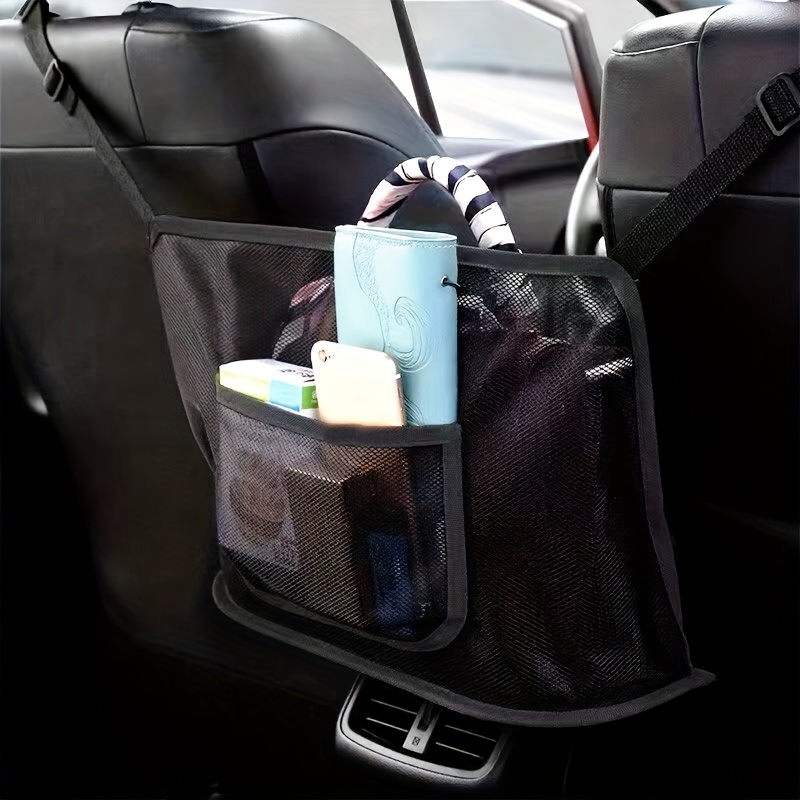 Large Capacity Car Seat Mesh Storage Bag Upgraded Handbag - Temu