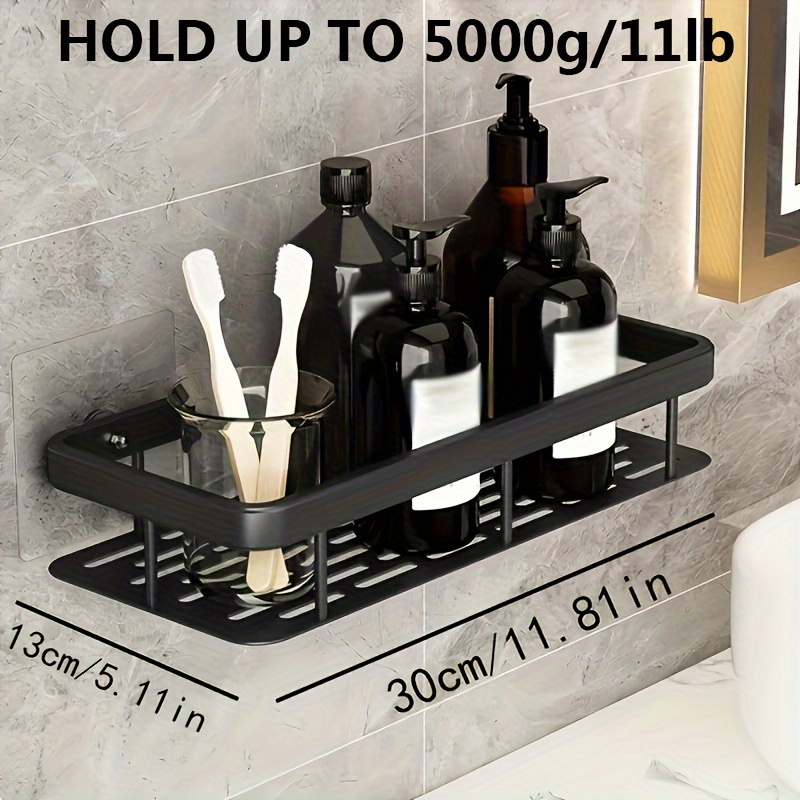 Shower Caddy, Bathroom Organizer Adhesive Shower Shelf, Rustproof Shower  Shelves, No Drilling Required, Shower Organizer Perfect For Holding  Shampoo, Wash Bosy, Soap And More, Bathroom Accessories - Temu