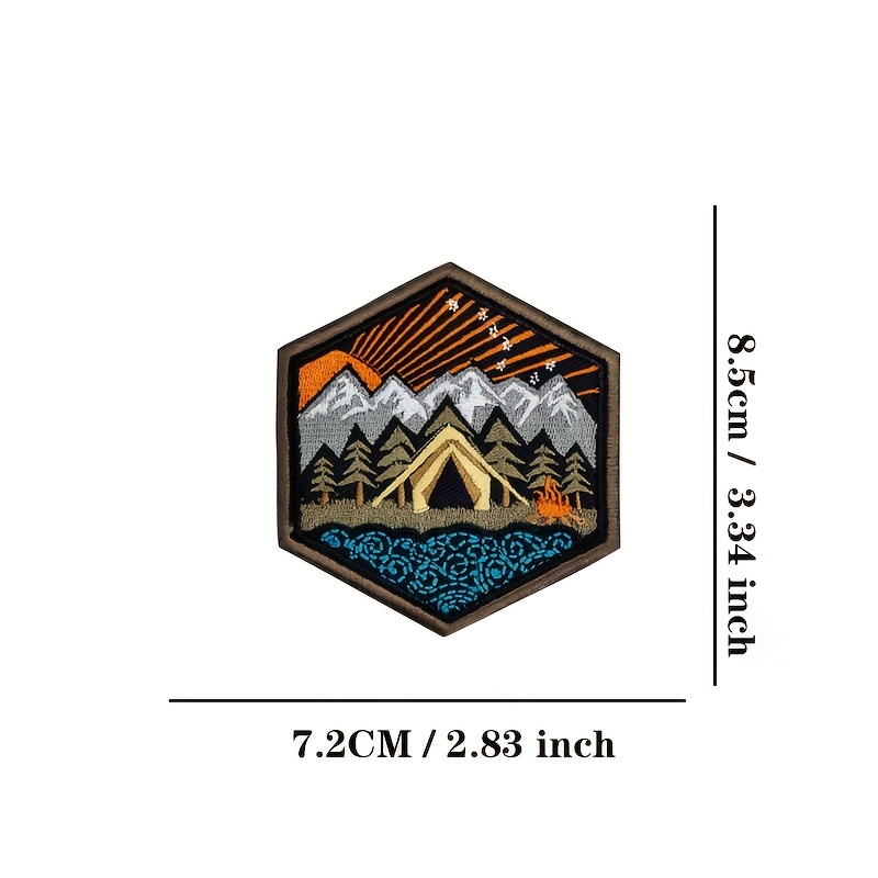 Mountaineering Velcro Patch, Velcro Embroidered Patches