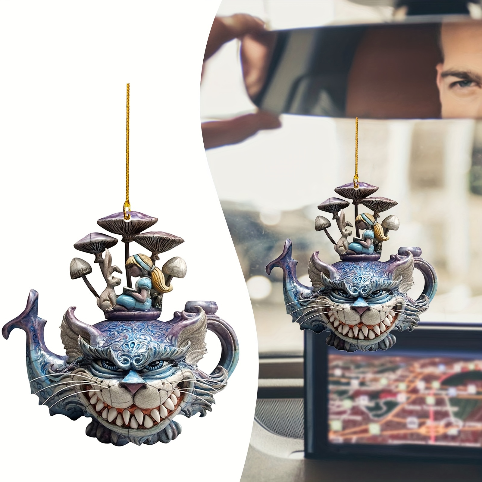1 Stück Keramik-glückskatzen-dekor, Dekorativer Auto-innenraum
