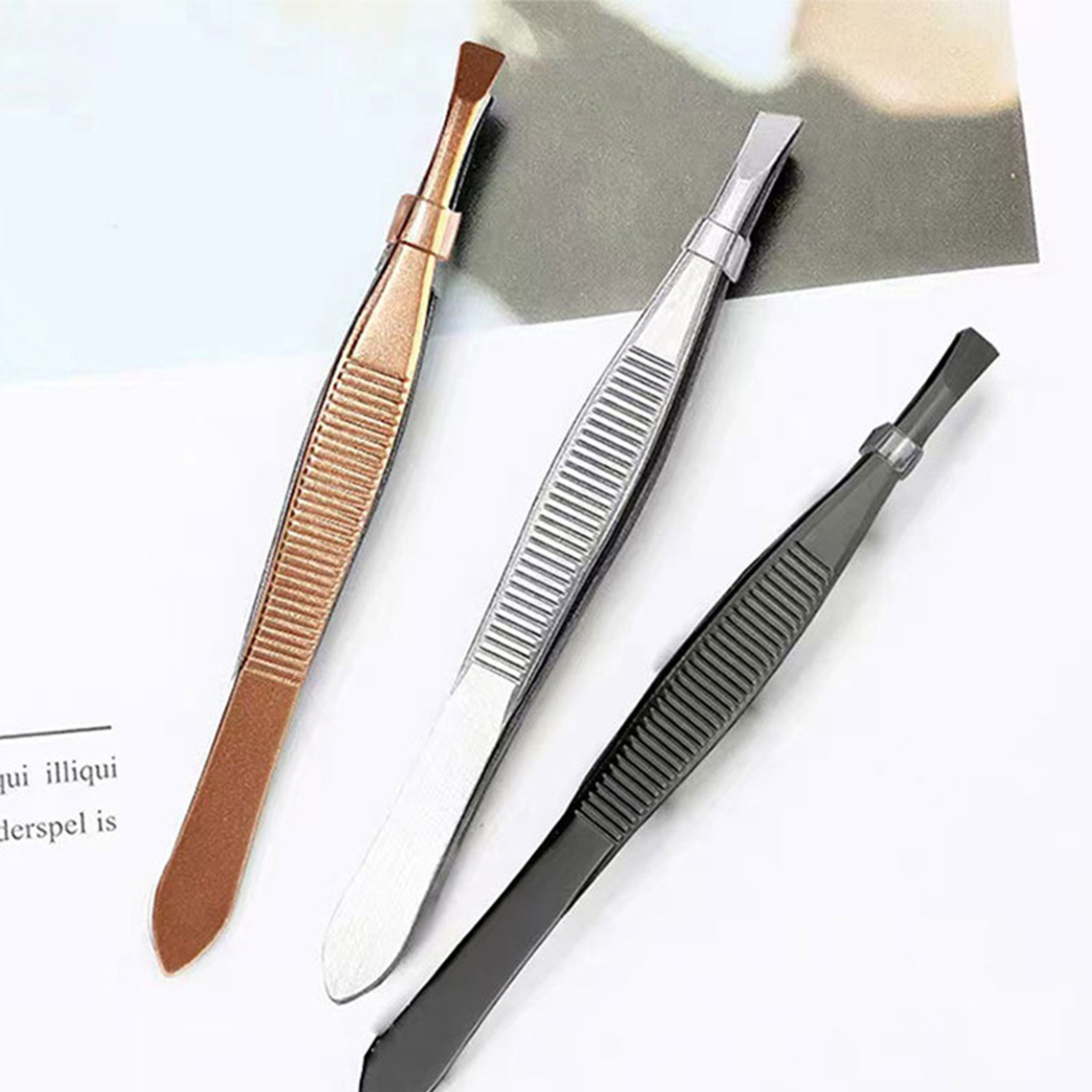 The Hobbyworker Stainless Steel Black Reverse Clip Tweezers - Temu