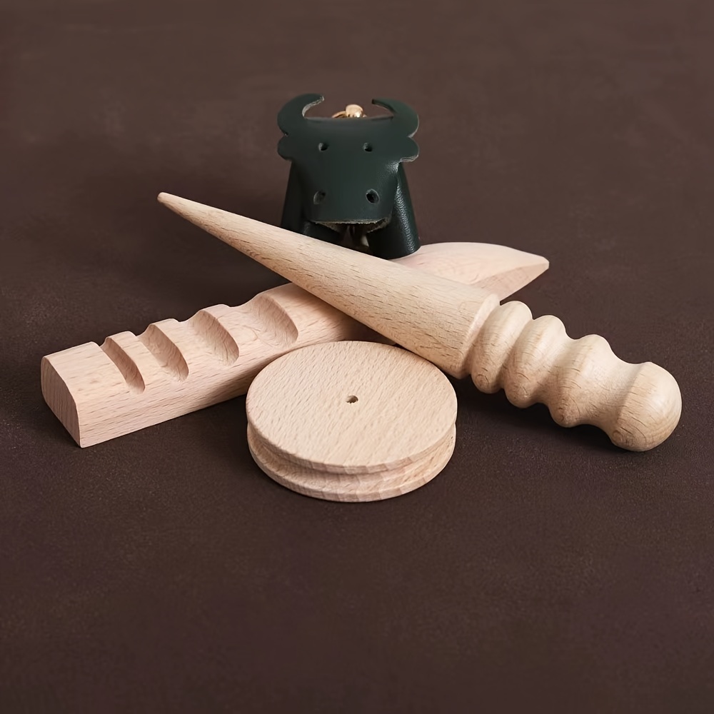 Wooden Sandpaper Polishing Blocks Handmade Leather - Temu